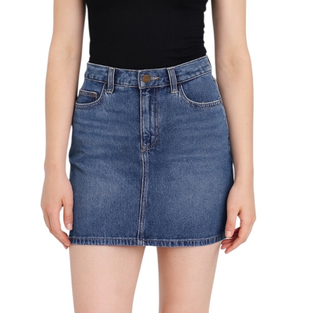 90s Vintage Calvin Klein Jeans Denim Mini Skirt Size 7‎ Jrs